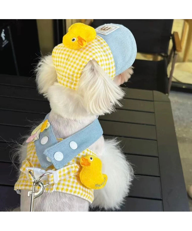 Cute Duck Harness with Sunhat (Leash Include)
