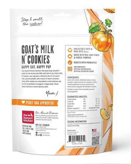 The Honest Kitchen Goat’s Milk N’Cookies for Dogs - 3 Flavours