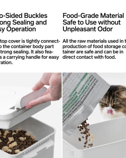 Pidan Vacuum Pet Food Container with Weight Scale