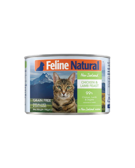 Feline Natural Chicken & Lamb Feast Canned Cat Food - 2 Sizes