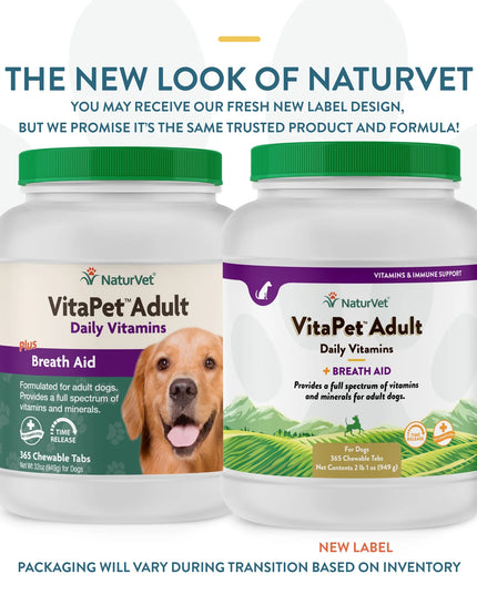 NaturVet VitaPet™ Adult Daily Vitamins Chewable Tablets - 3 Size