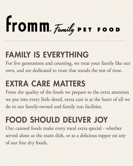 Fromm Beef & Sweet Potato PÂTÉ Dog Canned Food - 345g/12.2oz