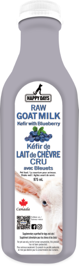 Happy Days Raw Goat Milk Kefir with Blueberry - 975ml