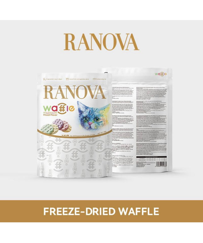RANOVA Freeze-dried Chicken Waffle - 60g (Mix Flavour)