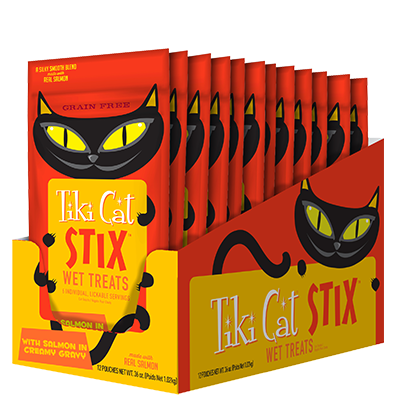 Tiki Cat® Stix™ Soft Treats Salmon (6 per pouch)