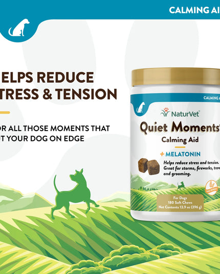 NaturVet Quiet Moments® 含褪黑激素的狗软糖 70ct