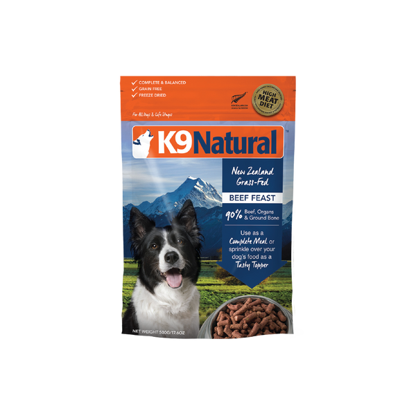 K9 Natural Beef Feast Freeze-Dried Dog Food