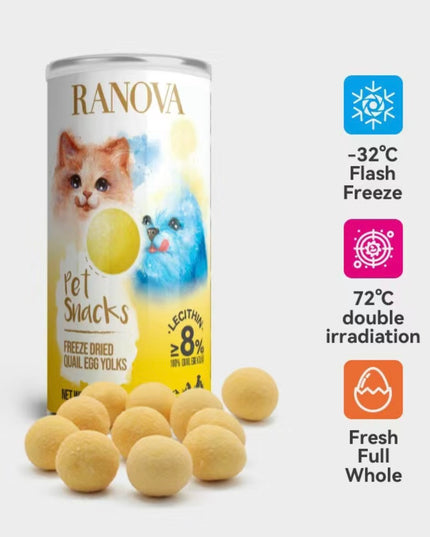 RANOVA Freeze Dried Quail Egg Yolks - 80g