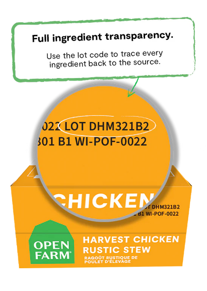 Open Farm Harvest Chicken Rustic Stew Wet Dog Food - 354g/12.5oz