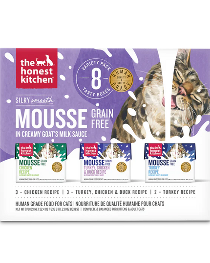 The Honest Kitchen Cat Mousse in Goat's Milk Variety 8-Pack