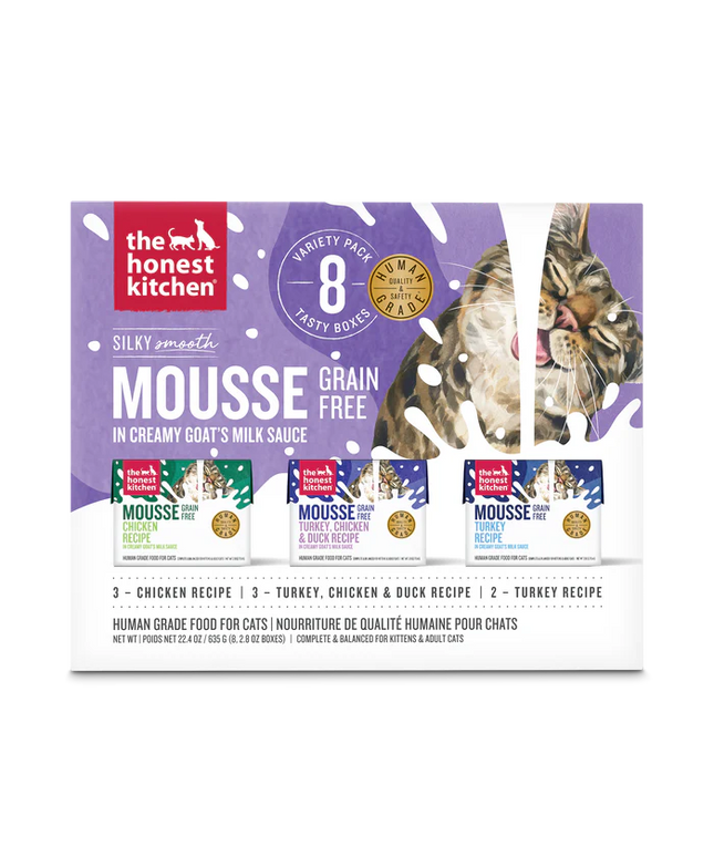 The Honest Kitchen Cat Mousse in Goat's Milk Variety 8-Pack