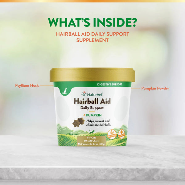 NaturVet Hairball Aid with Pumpkin