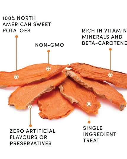 Crumps' Naturals Sweet Potato Chews Dog Treats