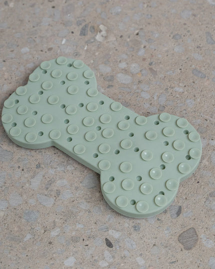 dexypaws® “Hide + Seek” Sage Green Dog Bone Enrichment Snuffle Mat