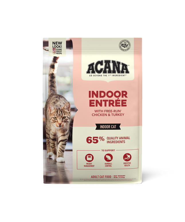 Acana Indoor Entrée Recipe with Poultry & Fish Cat Dry Food - 2 Sizes