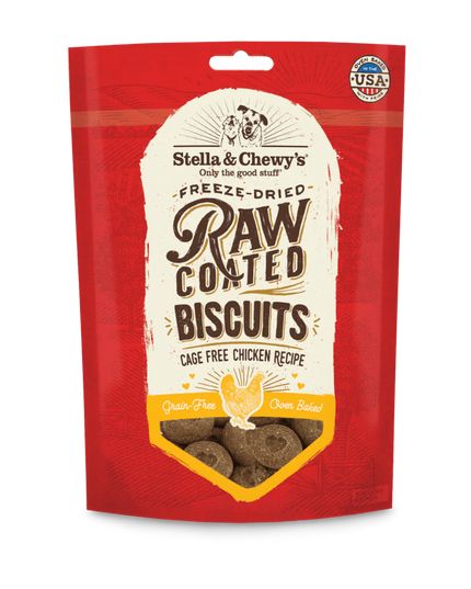 Stella & Chewy's Cage-Free Chicken Raw Coated Biscuits - 9oz/255g