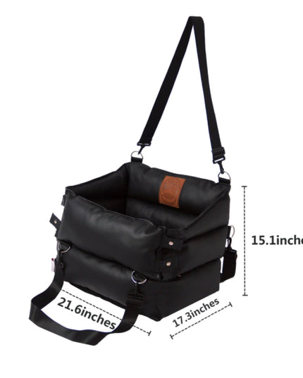 Kashima Ono PU Leather Pet Car Seat/Carrier