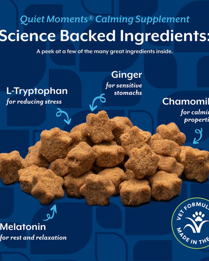 NaturVet Quiet Moments® Calming Soft Chews for Cats - 60 Soft Chews