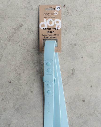 dexypaws® Waterproof Hands Free Dog Leash - Sky Blue