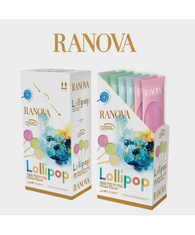 RANOVA Freeze-dried Lollipop With Eatable Stick (3 Flavour)
