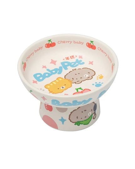 NIAN'GAO Sweet Baby Ceramic Pet Bowl