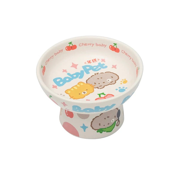 NIAN'GAO Sweet Baby Ceramic Pet Bowl