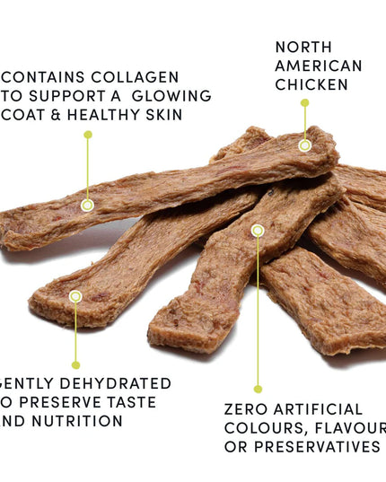 Crumps' Naturals Chicken Collagen Jerky Dog Treats - 153g/5.4oz