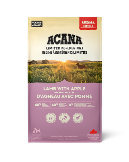 Acana Singles, Lamb with Apple Recipe for Dog