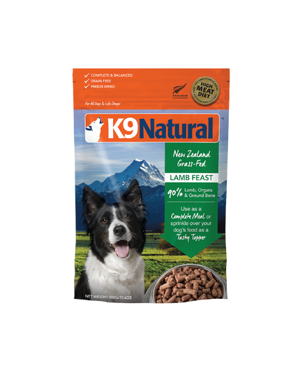 K9 Natural Lamb Feast Freeze-Dried Dog Food - 4 Sizes
