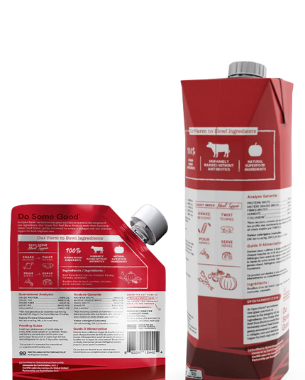 Open Farm Grass-Fed Beef Bone Broth Meal Topper - 2 Sizes