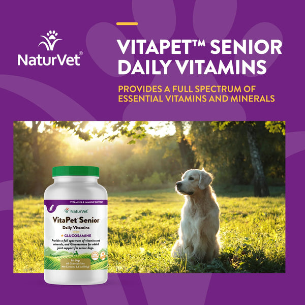 Natural Vet VitaPet™ Senior Daily Vitamins Chewable Tablets