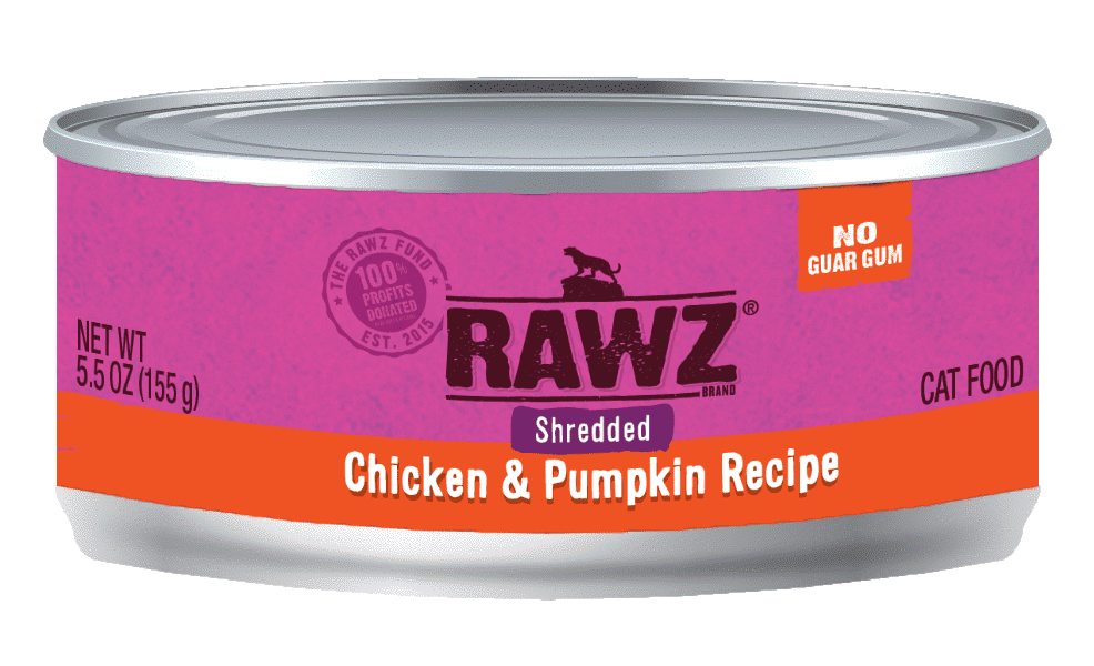 RAWZ Shredded Chicken & Pumpkin Cat Food Recipe