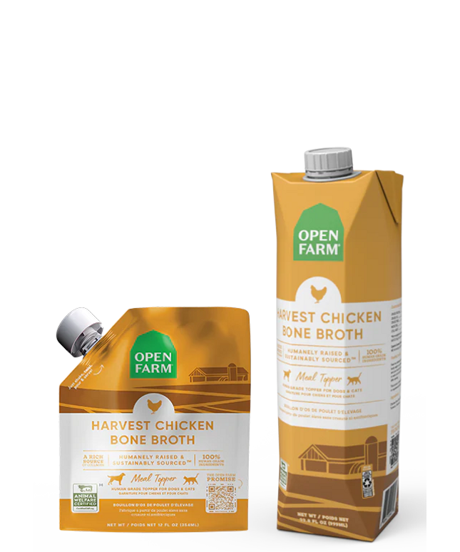 Open Farm Harvest Chicken Bone Broth Meal Topper - 2 Sizes