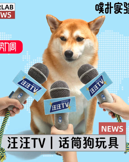 PurLab TV Microphone Dog Toy