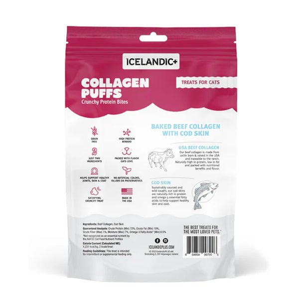 Icelandic+ Collagen Puffs Cat Treat 0.5-oz Bag