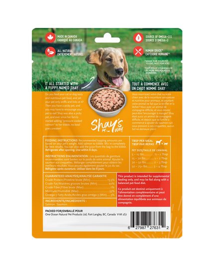 Shay's Way Salmon Meal Topper for Pets - 2 Flavour