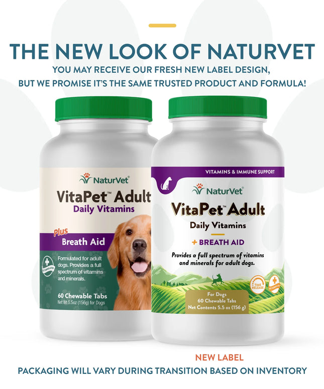 NaturVet VitaPet™ Adult Daily Vitamins Chewable Tablets - 3 Size