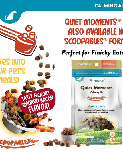 NaturVet Quiet Moments® 含褪黑激素的狗软糖 70ct