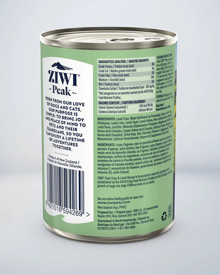 ZIWI® Peak Tripe & Lamb Dog Canned Food