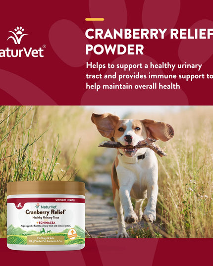NaturVet Cranberry Relief Plus Echinacea for Pets - 50g/1.7oz