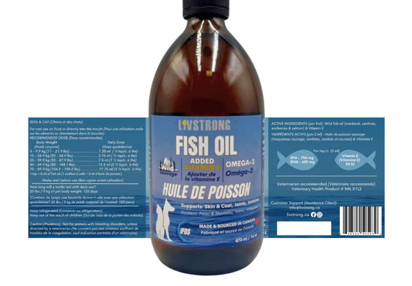 LIVSTRONG Fish Oil with Vitamin E  237ml/8oz