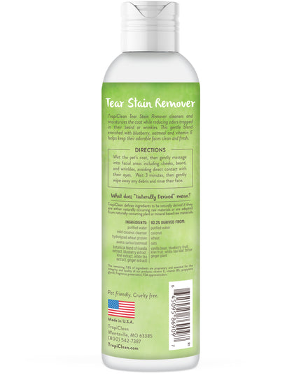 TropiClean Warm Vanilla Tear Stain Remover For Pets - 236ml