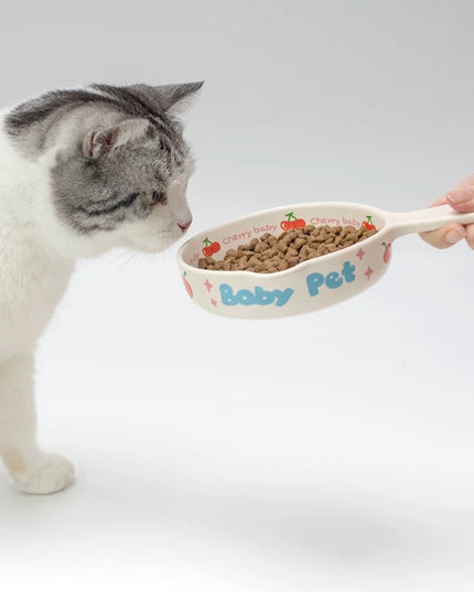 NIAN’GAO Sweet Pet Pan Style Pet Bowl