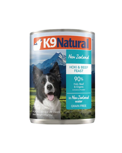 K9 Natural Hoki & Beef Feast Canned Dog Food - 2 Sizes
