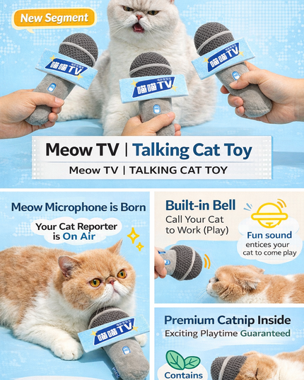 PurLab TV Microphone Cat Toy