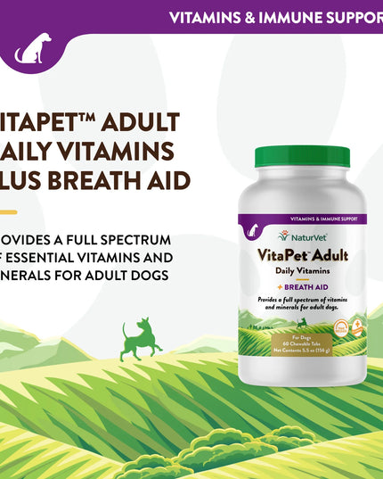 NaturVet VitaPet™ Adult Daily Vitamins Chewable Tablets - 3 Size