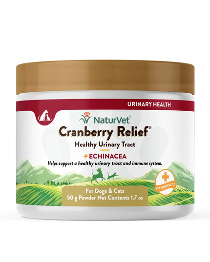 NaturVet Cranberry Relief Plus Echinacea for Pets - 50g/1.7oz