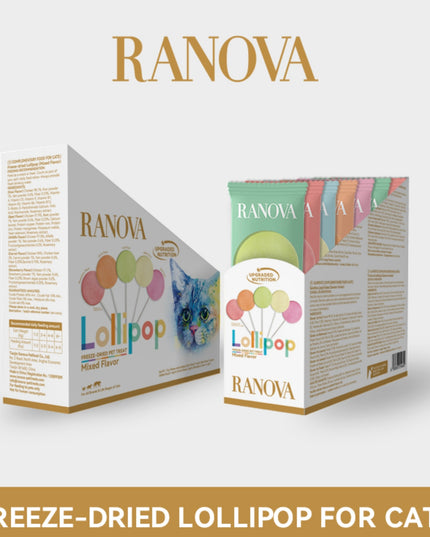 RANOVA Freeze-dried Chicken Lollipop with Paper Stick (5 Flavour)