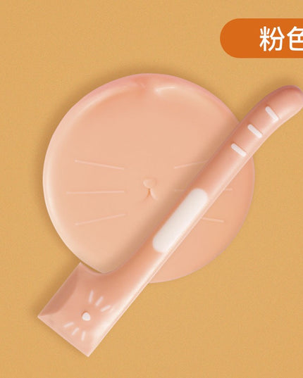 Cat Face Can Lid and Spoon