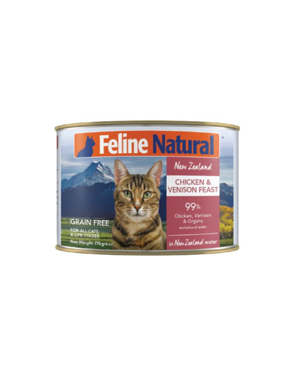 Feline Natural Chicken & Venison Feast Canned Cat Food - 2 Sizes